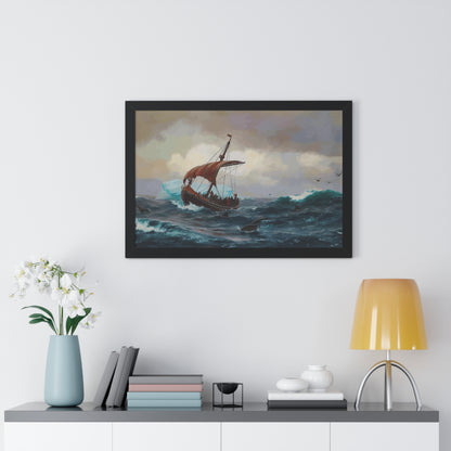 Summer in the Greenland Coast Framed Painting Poster