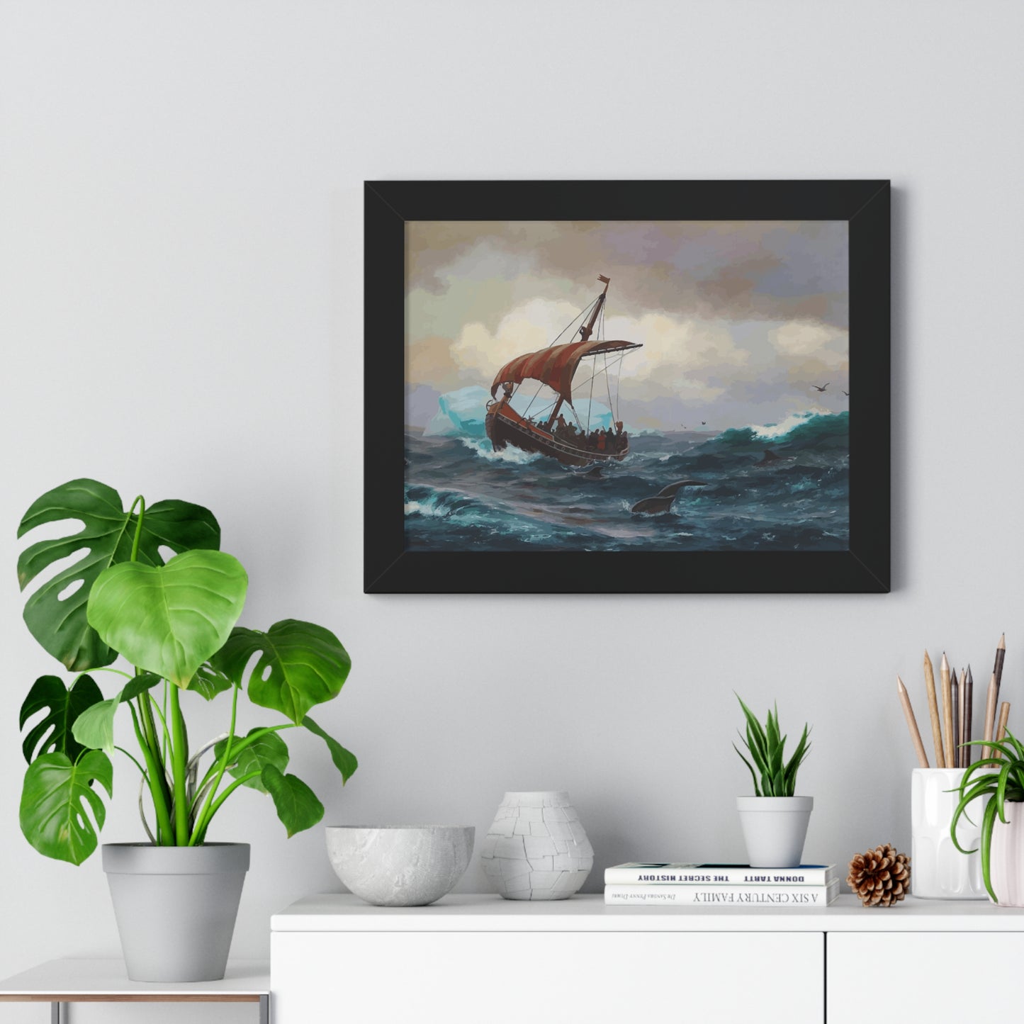 Summer in the Greenland Coast Framed Painting Poster