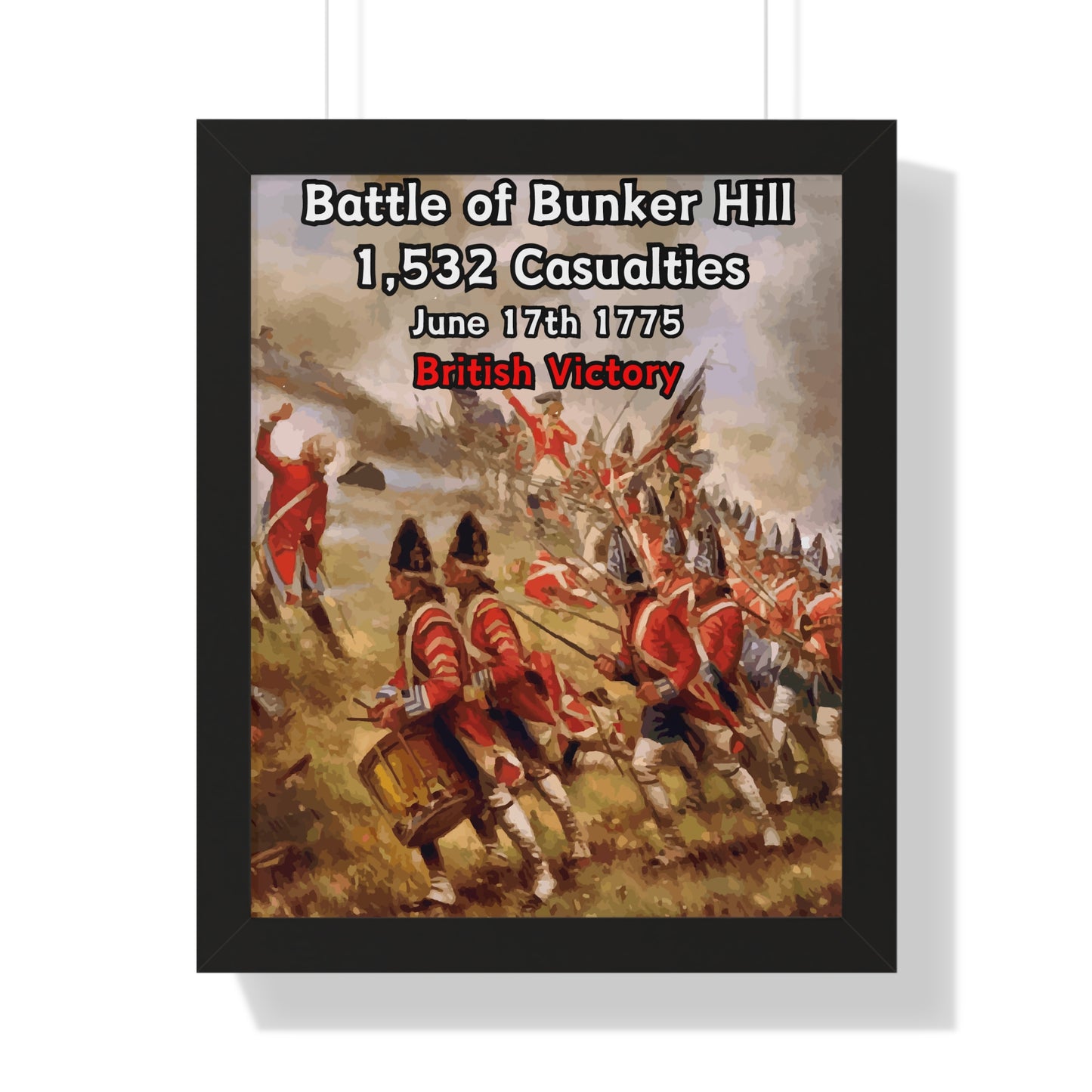 Battle of Bunker Hill Framed Poster