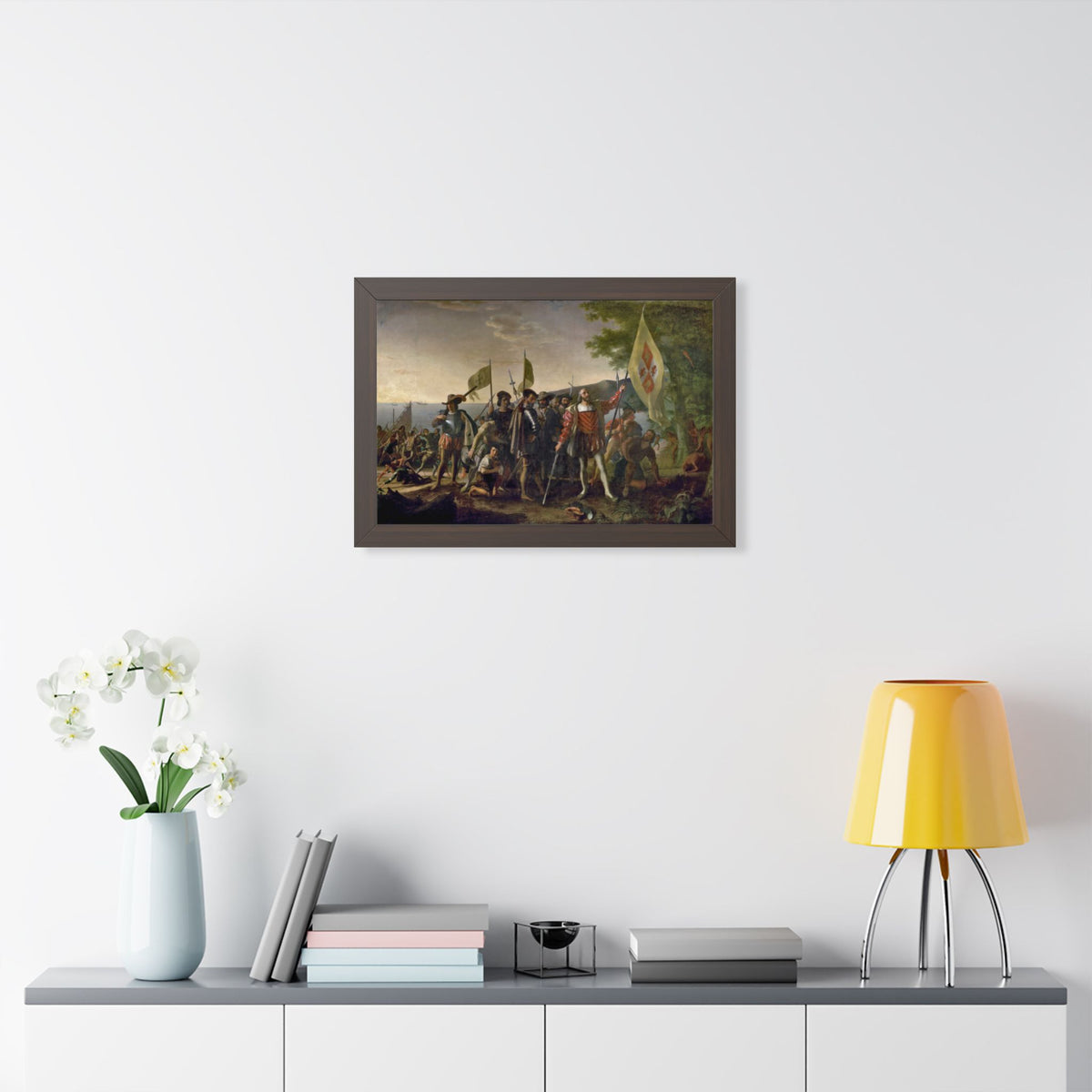 Landing of Columbus Framed Print | John Vanderlyn, 1847