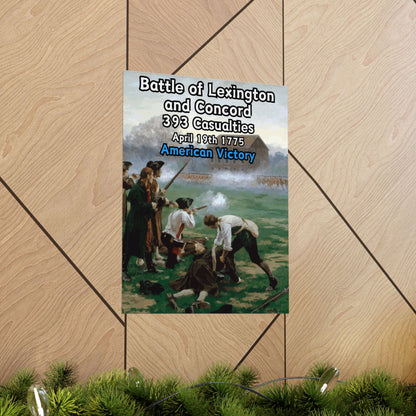 Battle of Lexington and Concord Vertical Matte Poster