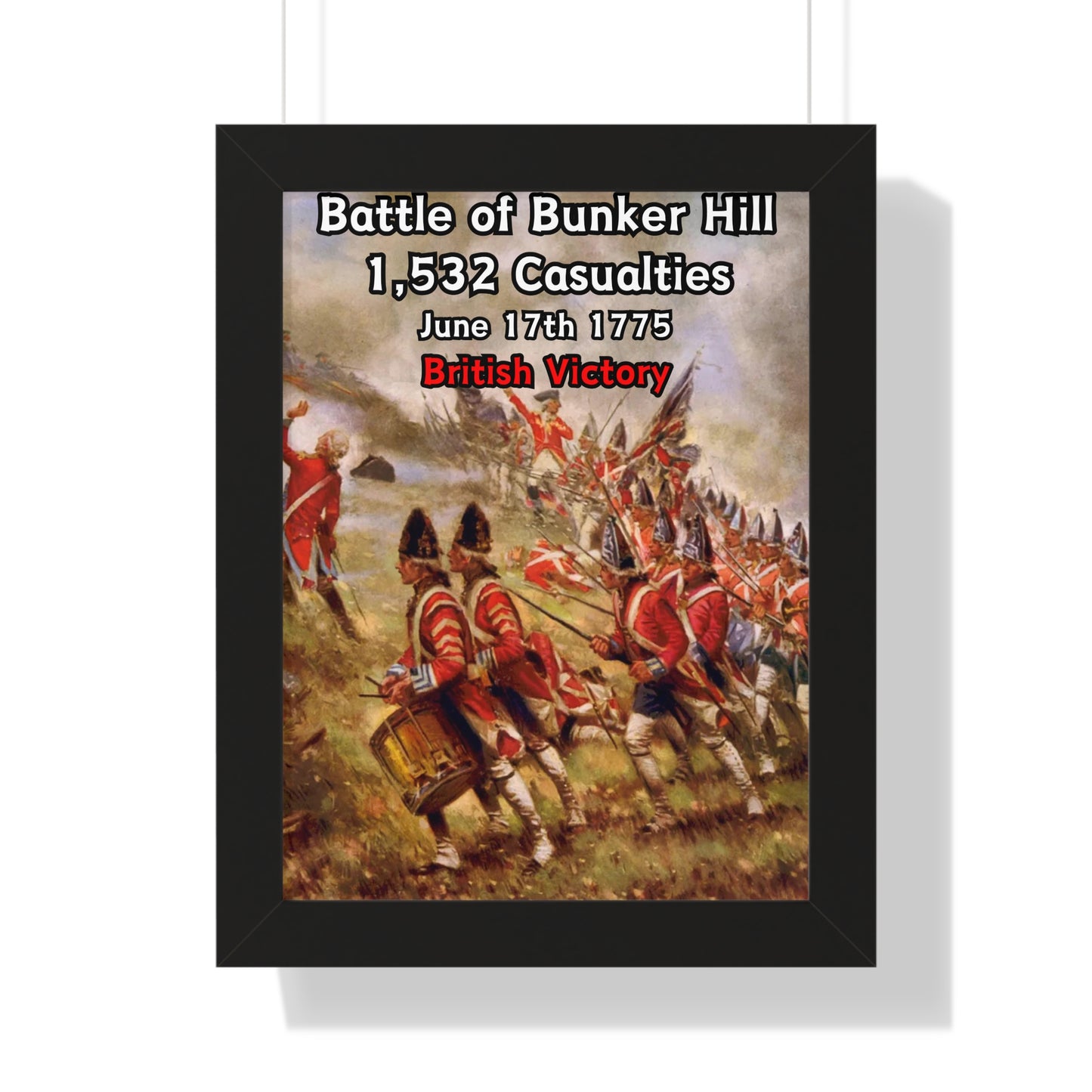 Battle of Bunker Hill Framed Poster