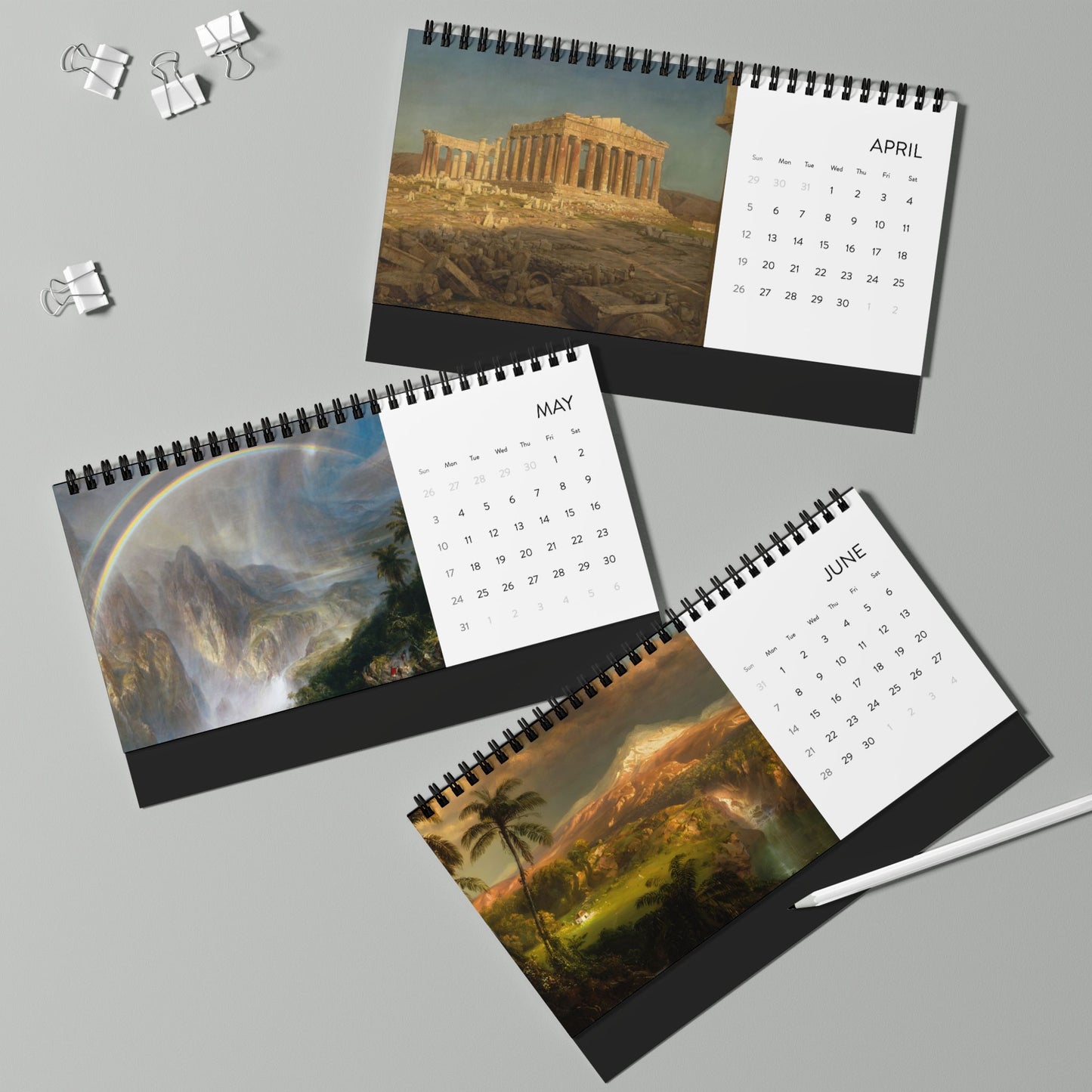Frederic Edwin Church 2026 Desktop Calendar