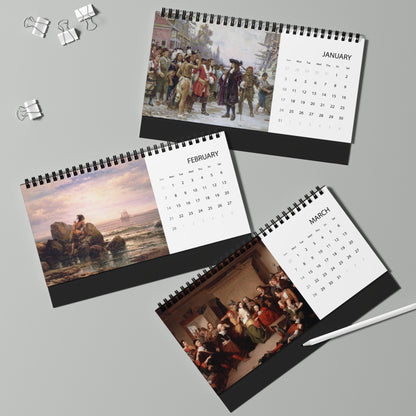 Colonial America 2027 Desktop Calendar