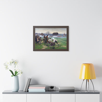 The Battle of Lexington Framed Print | William Barnes Wollen, 1910