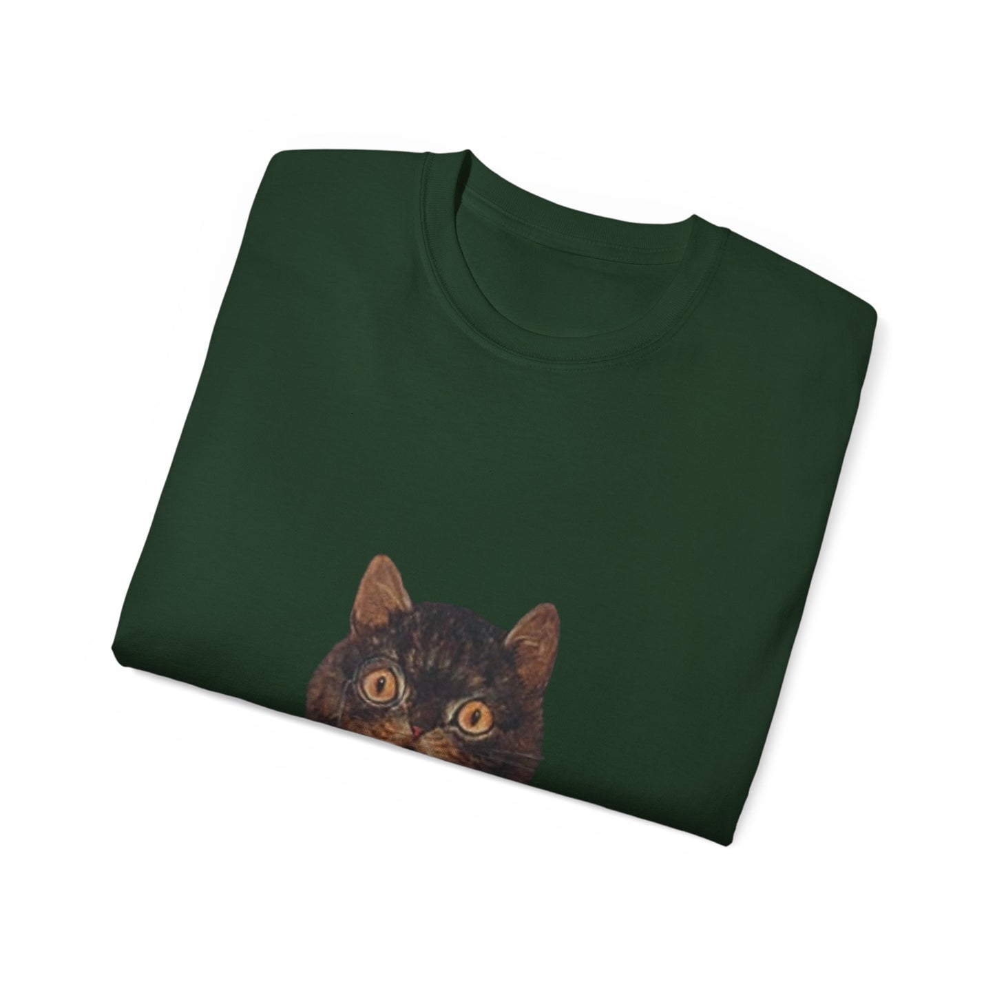 Cat Painting Cutout Unisex Ultra Cotton Shirt