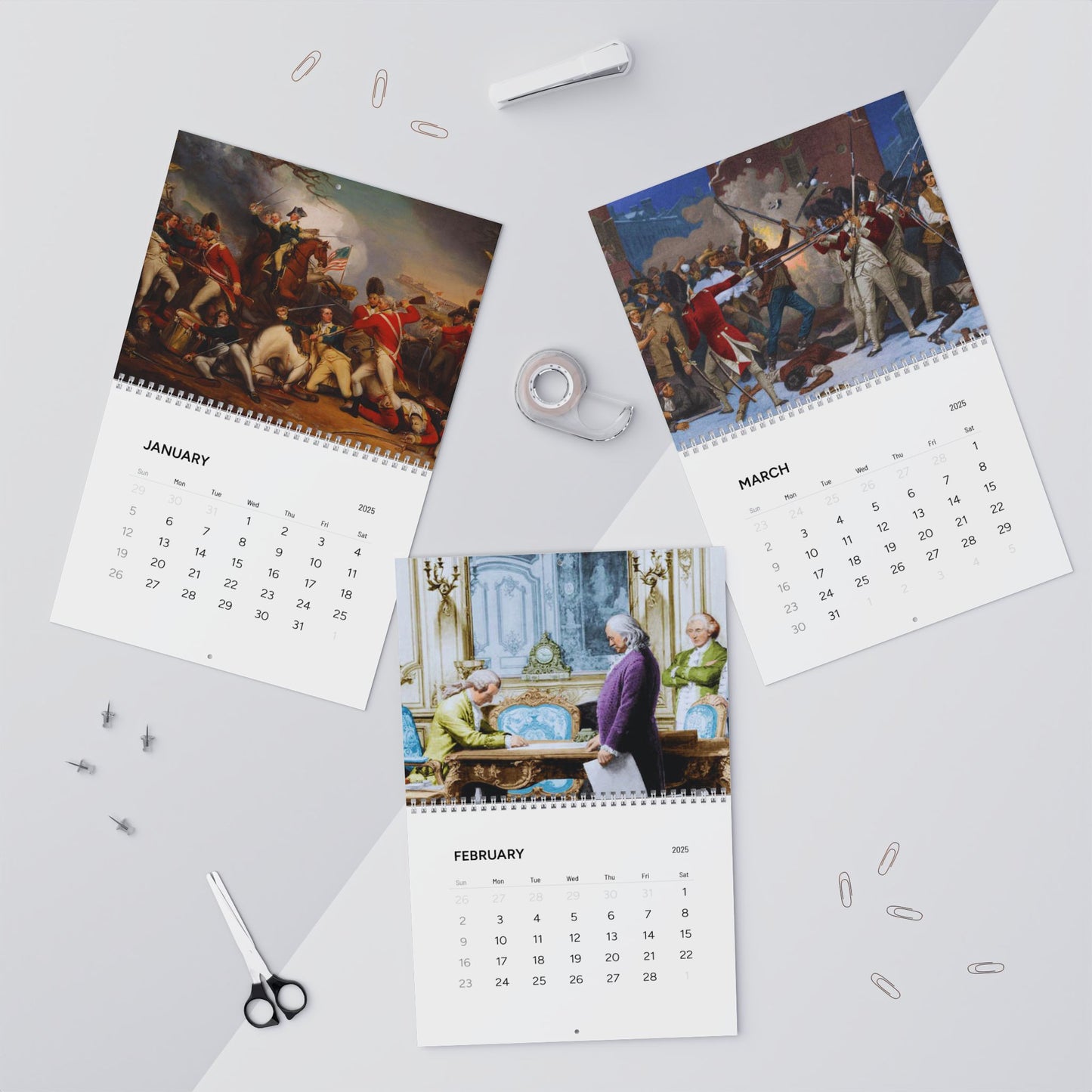 Revolutionary War 2025 Calendar