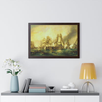 The Battle of Trafalgar Framed Painting Poster