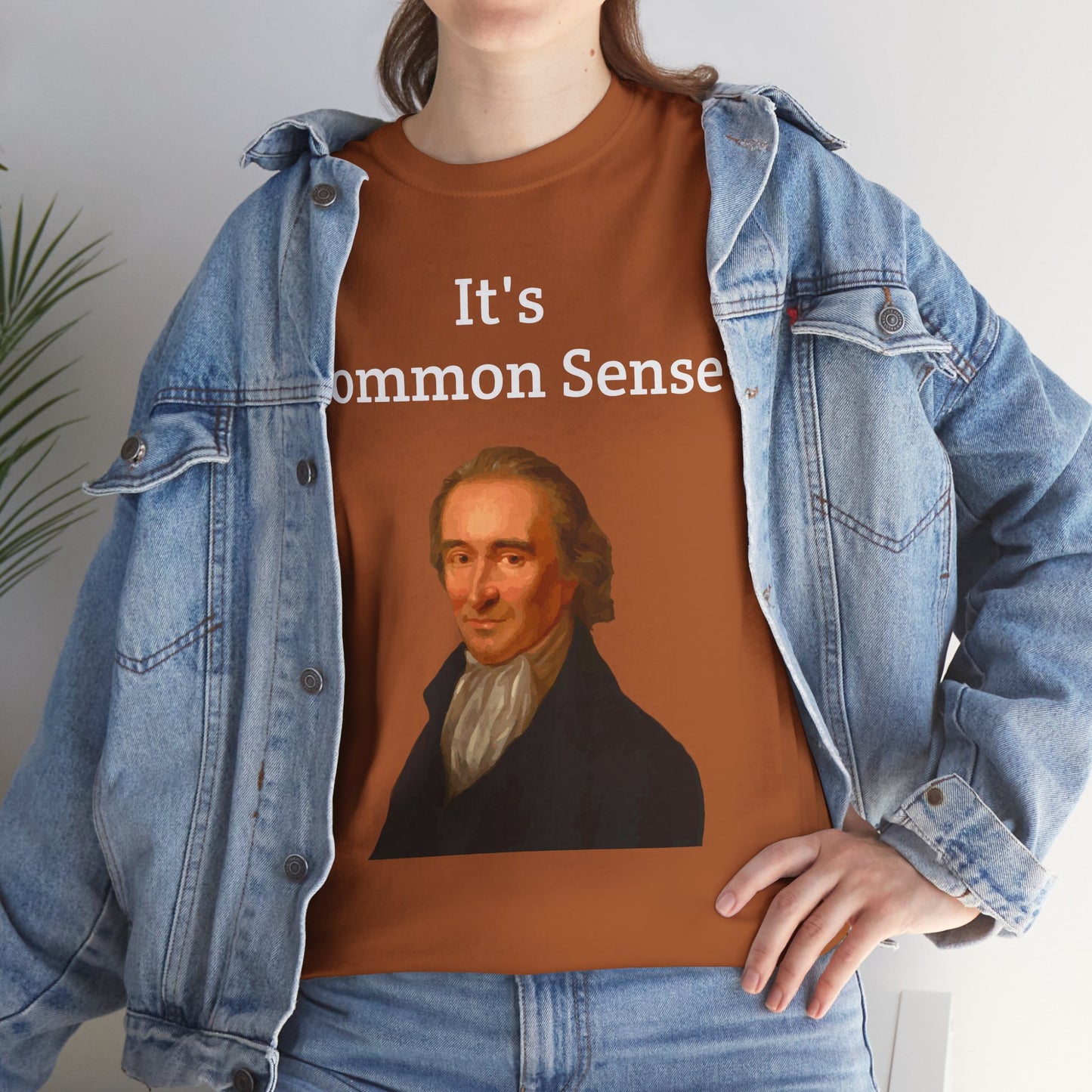 It's Common Sense Thomas Paine History Unisex Heavy Cotton T-Shirt