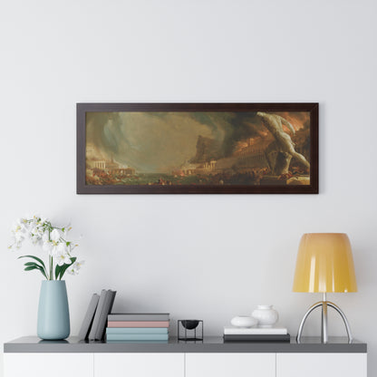 Destruction from The Course of Empire Framed Painting Poster