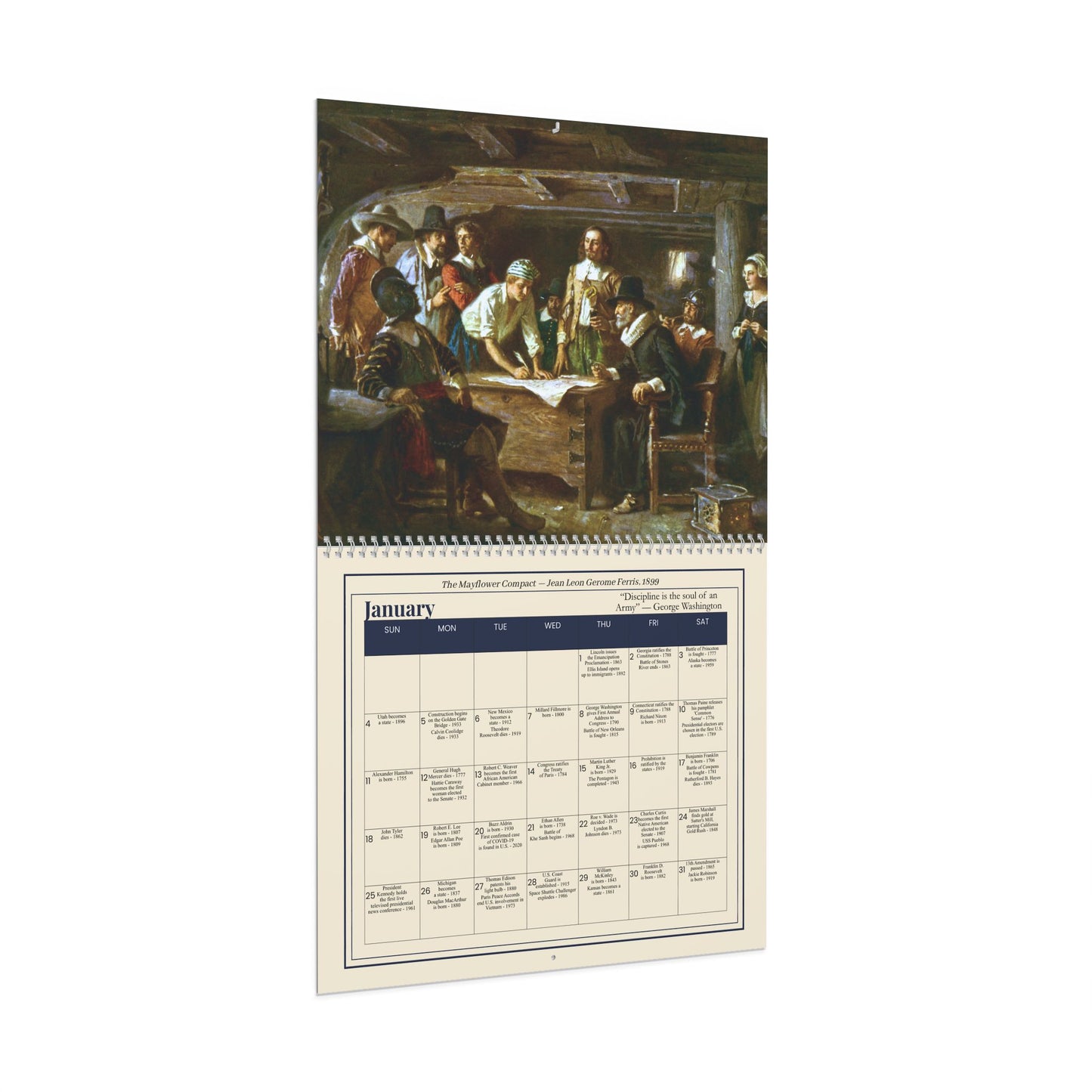 250 Years of American History 1776-2026 | On This Day in American History Calendar