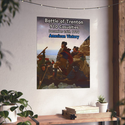 Battle of Trenton Vertical Matte Poster