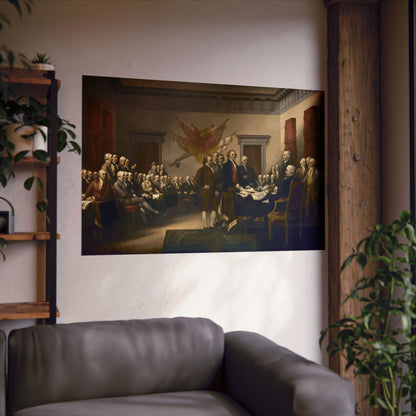 The Signing of The Declaration of Independence Matte Painting Poster