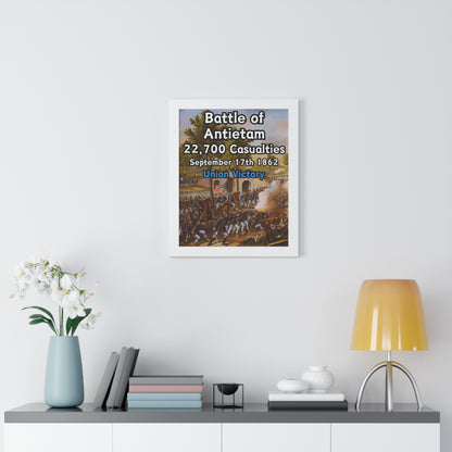 Historical Battle of Antietam Framed Poster