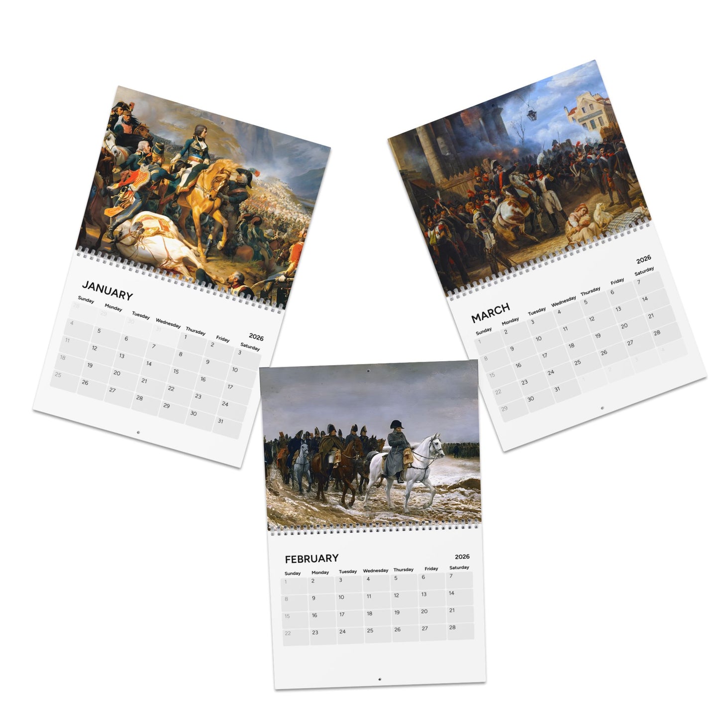 Napoleon Bonaparte Historic Event (Grid Style) Calendar 2026