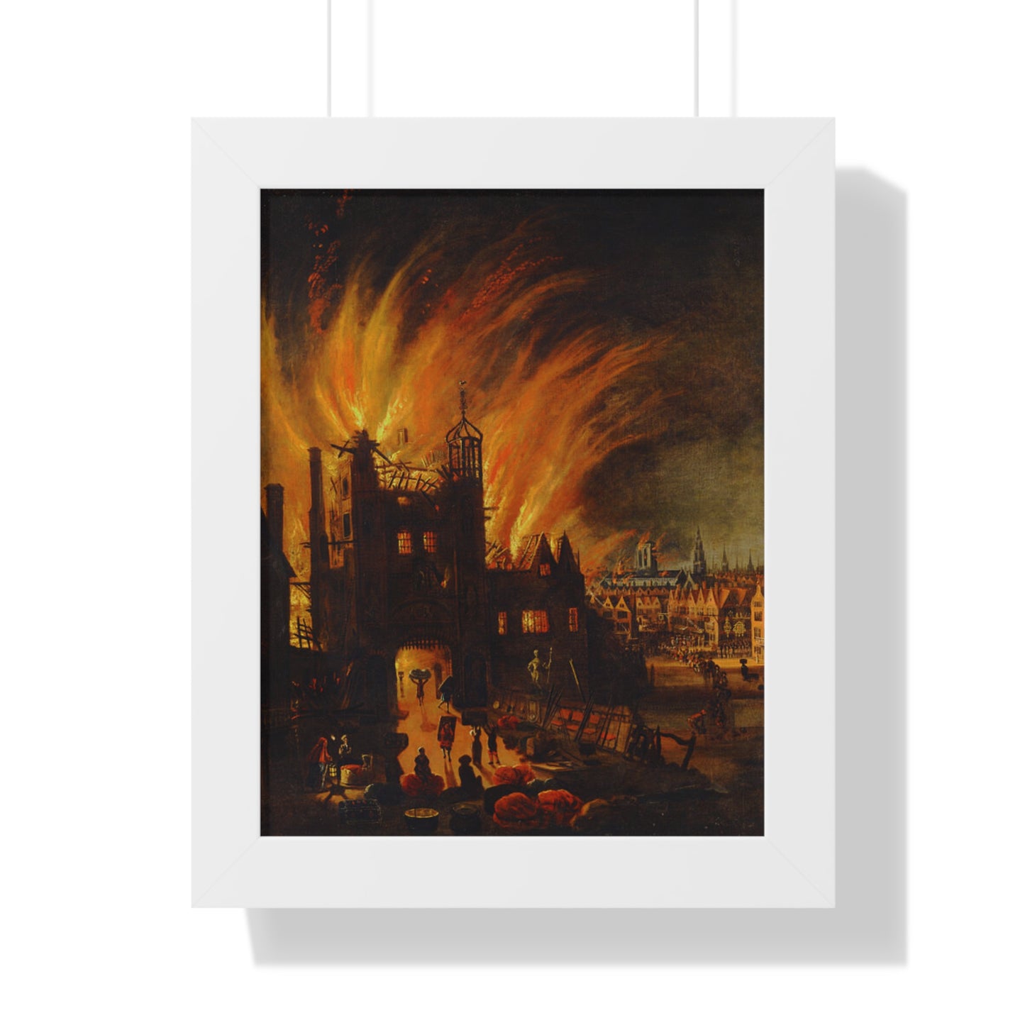 The Great London Fire Painting Poster