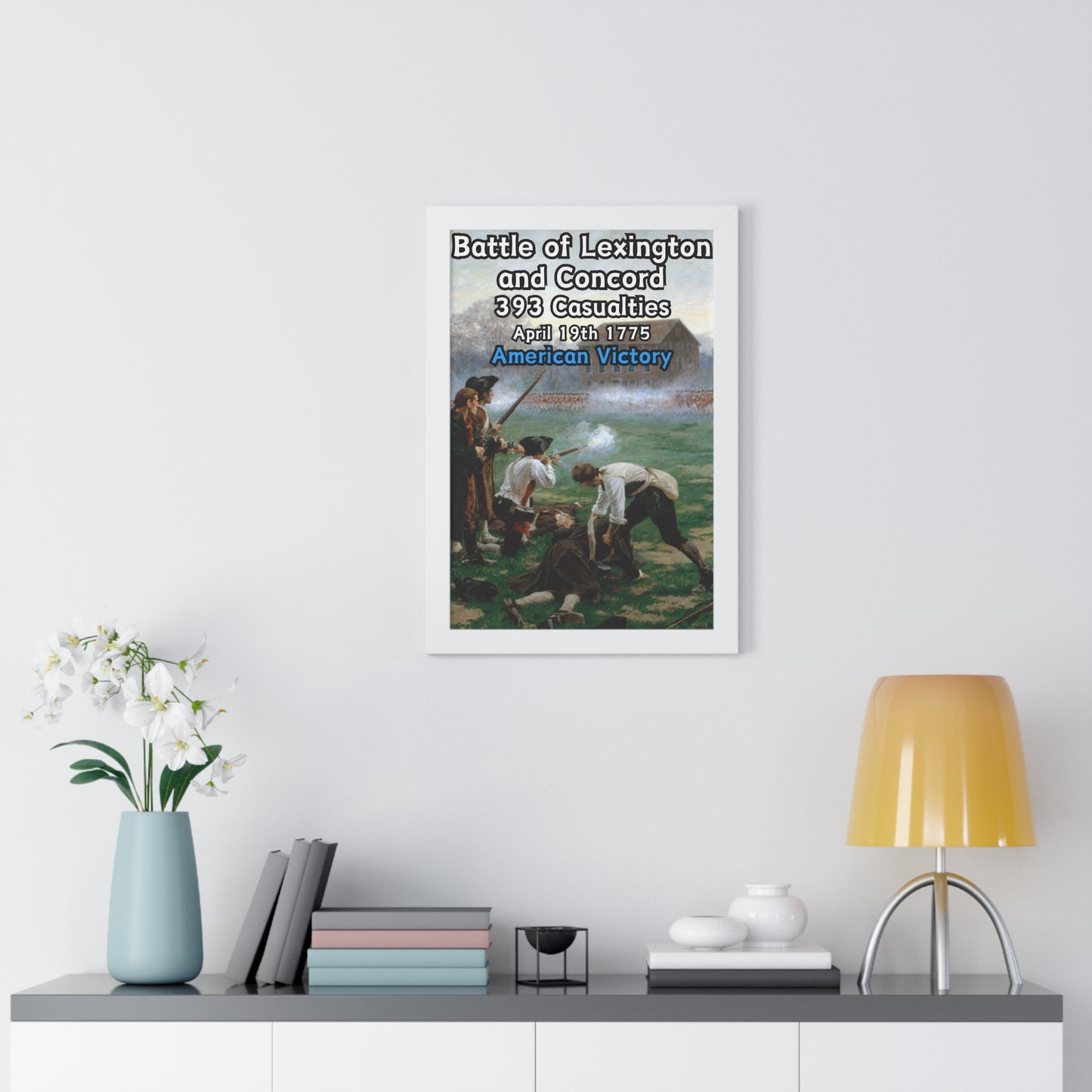 Battle of Lexington and Concord Framed Poster