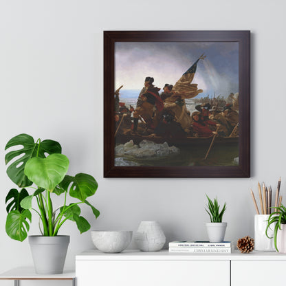 George Washington Crossing the Delaware Framed Painting Poster