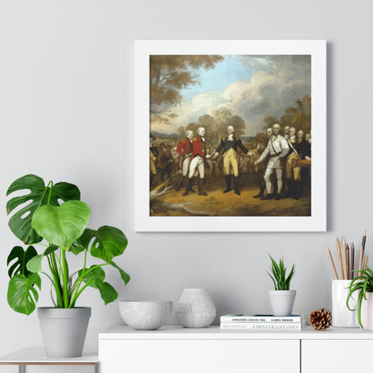 General Burgoyne's Surrender at Saratoga Framed Painting Poster